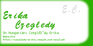 erika czegledy business card